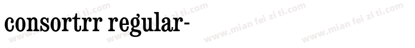consortrr regular字体转换